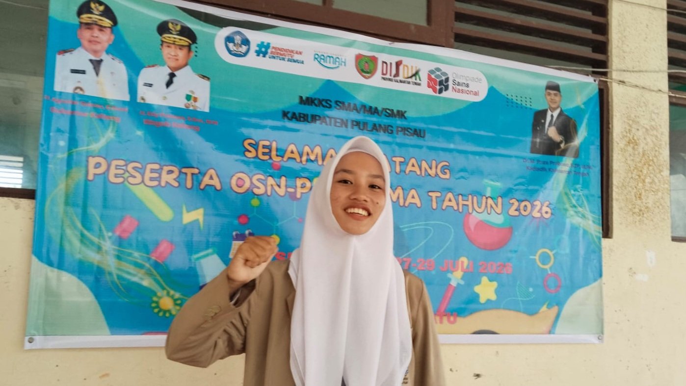 ​Mohon Doa Restu, Dhini Satiana Perwakilan SMAN 1 Kahayan Kuala Berjuang di OSN-P 2026