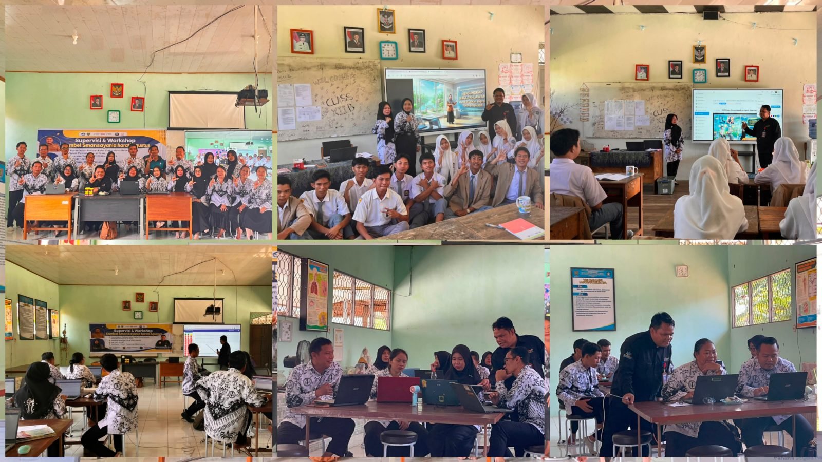 Tingkatkan Mutu Pendidikan, Kombel Smansayanla Harati Gelar Supervisi dan Workshop Strategis
