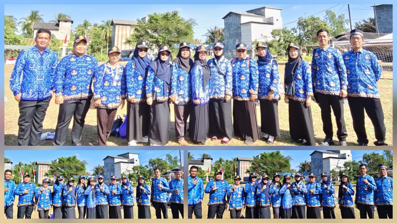 Peringati HUT RI ke-81, Keluarga Besar SMAN 1 Kahayan Kuala Ikuti Upacara di Lapangan Semasa Girang