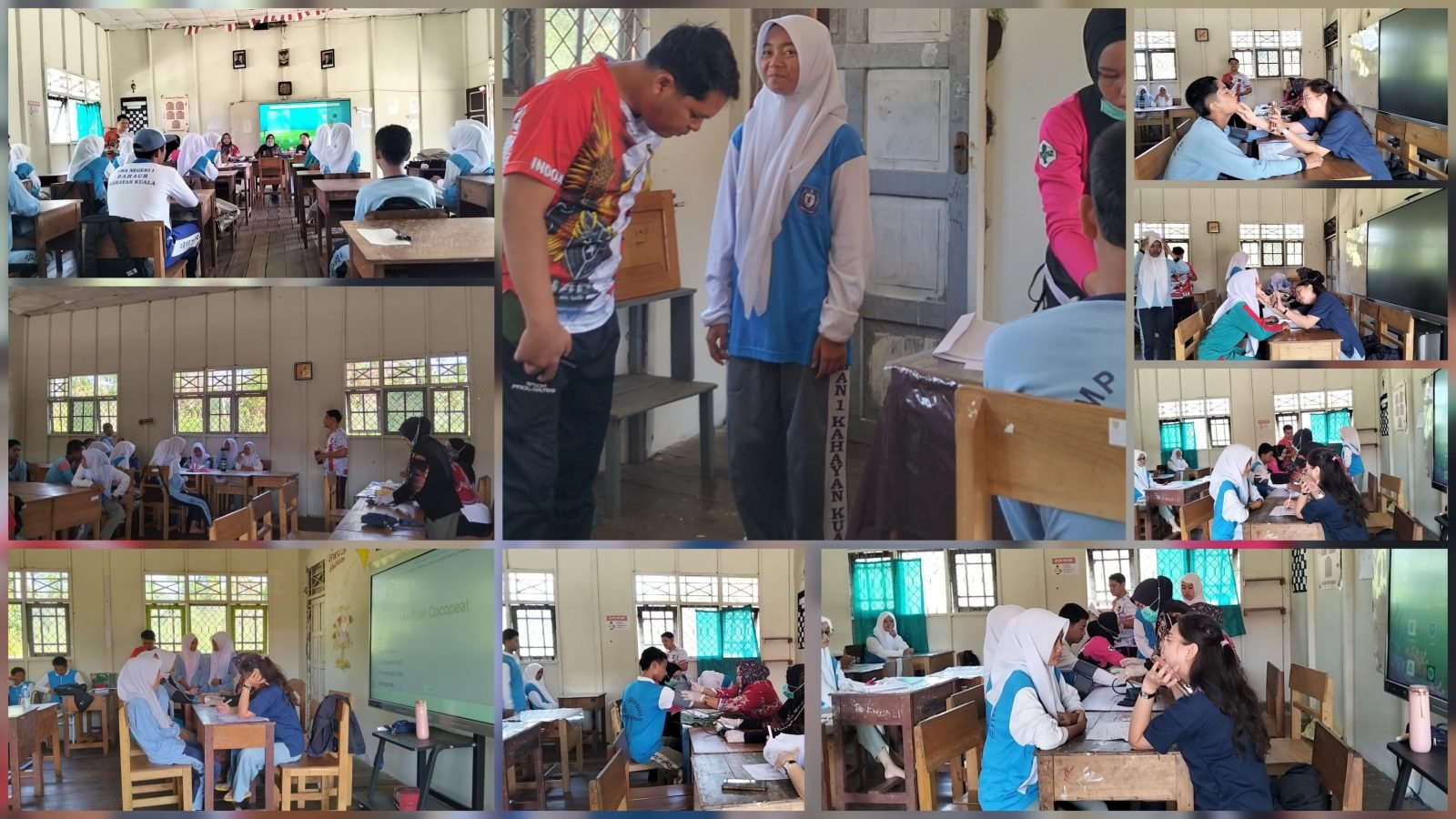 SMAN 1 Kahayan Kuala Gelar Penjaringan Kesehatan Siswa Kelas X Bersama Puskesmas Bahaur Tengah