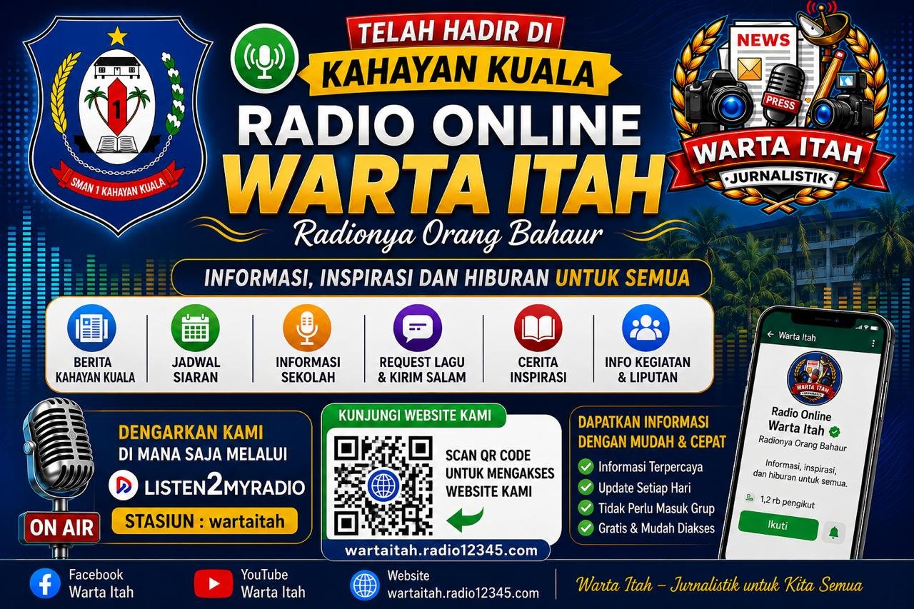 Telah Hadir Radio Online Warta Itah, Media Siaran Ekstrakurikuler Jurnalistik SMAN 1 Kahayan Kuala